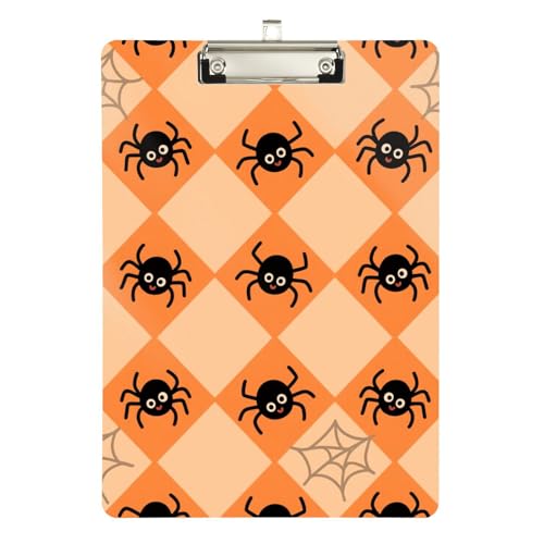 Klemmbretter für Halloween, schwarze Spinne, Standard-Loch, für Krankenschwestern, Heimunternehmer, Größe 22,9 x 30,5 cm Klemmbretter für Halloween, schwarze Spinne, Standard-Loch, für Krankenschwestern, Heimunternehmer, Größe 22,9 x 30,5 cm von sanluoli
