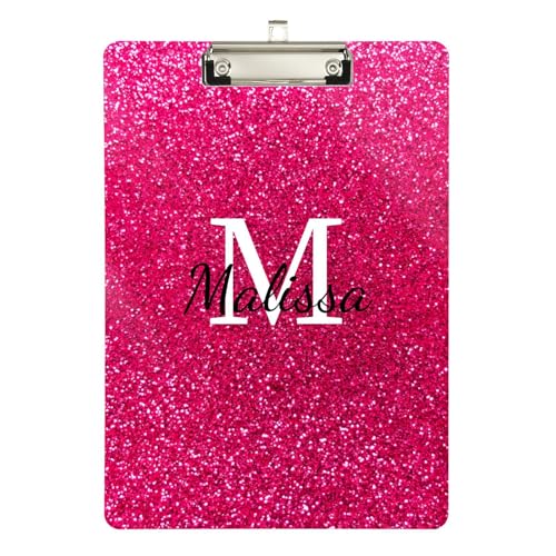 Maßgeschneiderte harte Mappe mit Klemmbrett aus Kunststoff für Klemmbrett, Lehrer, Größe 22,9 x 30,5 cm, personalisiertes glitzerndes Muster Maßgeschneiderte harte Mappe mit Klemmbrett aus Kunststoff für Klemmbrett, Lehrer, Größe 22,9 x 30,5 cm, personalisiertes glitzerndes Muster von sanluoli