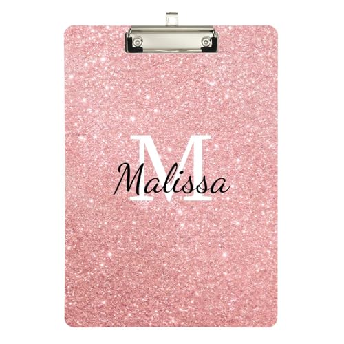Maßgeschneidertes Klemmbrett, 12 harte Bretter für Lehrer im ersten Jahr, Größe 22,9 x 30,5 cm, personalisiertes glitzerndes Muster Maßgeschneidertes Klemmbrett, 12 harte Bretter für Lehrer im ersten Jahr, Größe 22,9 x 30,5 cm, personalisiertes glitzerndes Muster von sanluoli