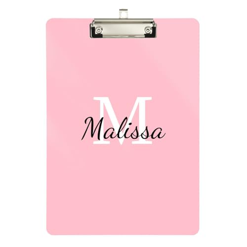 Maßgeschneidertes Klemmbrett aus Kunststoff für Softball-Trainer, Klemmbrett, Lehrer, Größe 22,9 x 30,5 cm, personalisiertes glitzerndes Muster von sanluoli