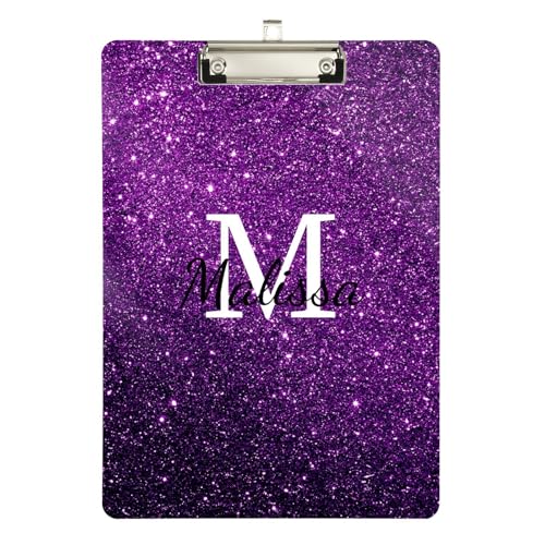 Maßgeschneidertes Klemmbrett aus Vinyl-Kunststoff für Trainer, medizinisches Klassenzimmer, Größe 22,9 x 30,5 cm, personalisiertes glitzerndes Muster Maßgeschneidertes Klemmbrett aus Vinyl-Kunststoff für Trainer, medizinisches Klassenzimmer, Größe 22,9 x 30,5 cm, personalisiertes glitzerndes Muster von sanluoli