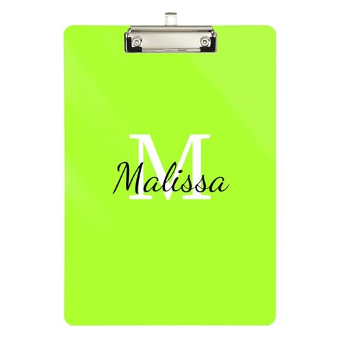 Mini-Klemmbrett-Hülle, Standardloch für Fußball-Softball-Trainer, Größe 22,9 x 30,5 cm, personalisiertes glitzerndes Muster von sanluoli