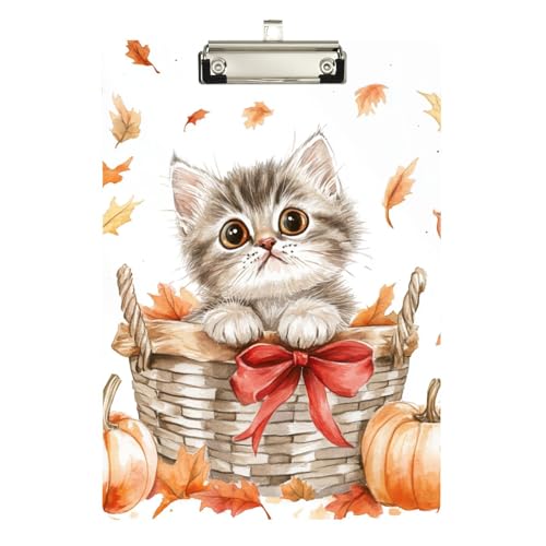 Niedliche Cartoon-Katzen Herbst Ordner Klemmbrett Transparent für Lehrer Must Haves für Klassenzimmer Grundschule Größe 22,9 x 30,5 cm Niedliche Cartoon-Katzen Herbst Ordner Klemmbrett Transparent für Lehrer Must Haves für Klassenzimmer Grundschule Größe 22,9 x 30,5 cm von sanluoli