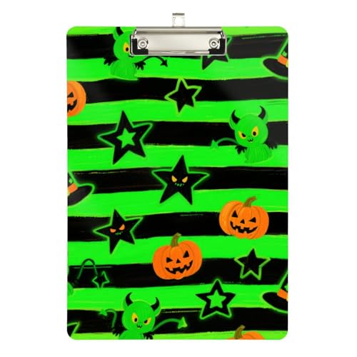 Niedlicher grüner Teufel für Halloween, Klemmbrett, Arzt, Kunststoff, für Polizei, Büro, Krankenschwester, Fußball, Trainer, Größe 22,9 x 30,5 cm Niedlicher grüner Teufel für Halloween, Klemmbrett, Arzt, Kunststoff, für Polizei, Büro, Krankenschwester, Fußball, Trainer, Größe 22,9 x 30,5 cm von sanluoli