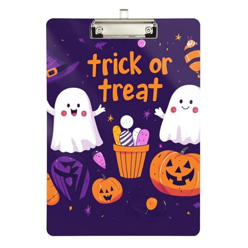 Niedliches Cartoon-Halloween-Metall-Klemmbrett, Ordner, Acryl, niedlich, für Trainer, medizinisches Klassenzimmer, Größe 22,9 x 30,5 cm Niedliches Cartoon-Halloween-Metall-Klemmbrett, Ordner, Acryl, niedlich, für Trainer, medizinisches Klassenzimmer, Größe 22,9 x 30,5 cm von sanluoli