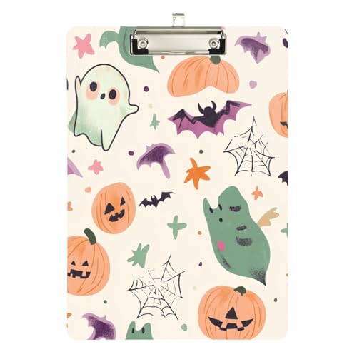 Niedliches Halloween-Thema, Cartoon, nahtloses Muster, EKG-Klemmbrett, wasserdicht, für Softball-Trainer, Klemmbrett, Lehrer, Größe 22,9 x 30,5 cm Niedliches Halloween-Thema, Cartoon, nahtloses Muster, EKG-Klemmbrett, wasserdicht, für Softball-Trainer, Klemmbrett, Lehrer, Größe 22,9 x 30,5 cm von sanluoli