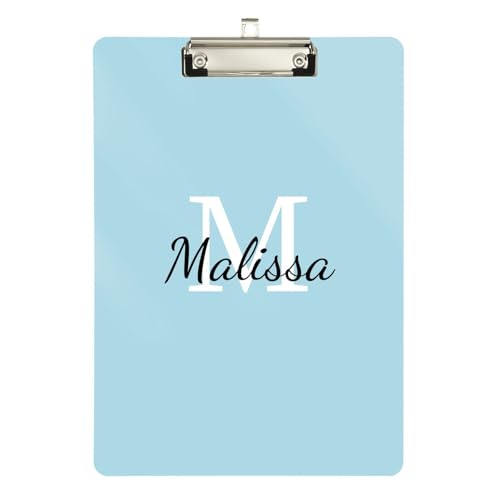 Office Solutions Direct Klemmbretter aus Kunststoff für Lehrer, Portfolio, Klemmbrett, Größe 22,9 x 30,5 cm, personalisiertes glitzerndes Muster von sanluoli