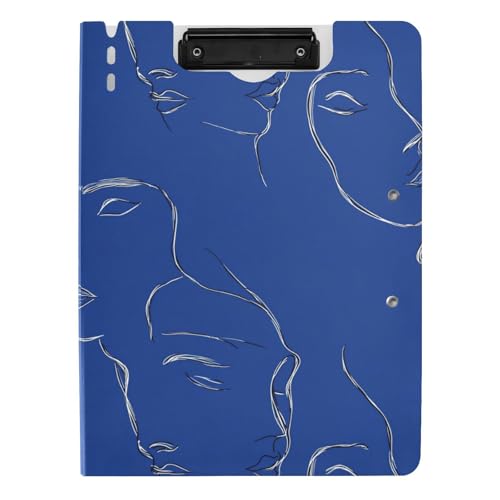 Ordner-Klemmbrett mit Aufbewahrung, minimalistisches blaues Linienblatt, A4-Klemmbrett, Folio-Doppelklammern, Stifthalter, Schulklemmbrett mit Abdeckung Ordner-Klemmbrett mit Aufbewahrung, minimalistisches blaues Linienblatt, A4-Klemmbrett, Folio-Doppelklammern, Stifthalter, Schulklemmbrett mit Abdeckung von sanluoli