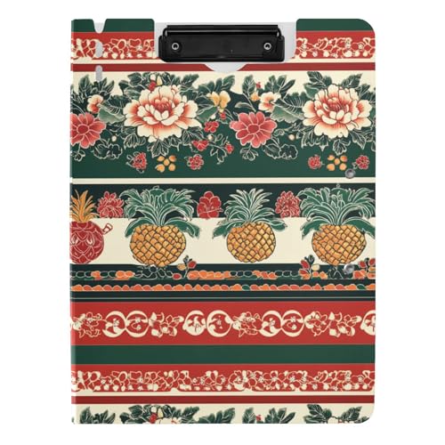 Ordner-Klemmbrett mit Aufbewahrung, traditionelles chinesisches dekoratives Bordürenmuster, A4-Klemmbrett mit Padfolio, Doppel-Clips, Stifthalter, Büro-Klemmbrett mit Abdeckung Ordner-Klemmbrett mit Aufbewahrung, traditionelles chinesisches dekoratives Bordürenmuster, A4-Klemmbrett mit Padfolio, Doppel-Clips, Stifthalter, Büro-Klemmbrett mit Abdeckung von sanluoli