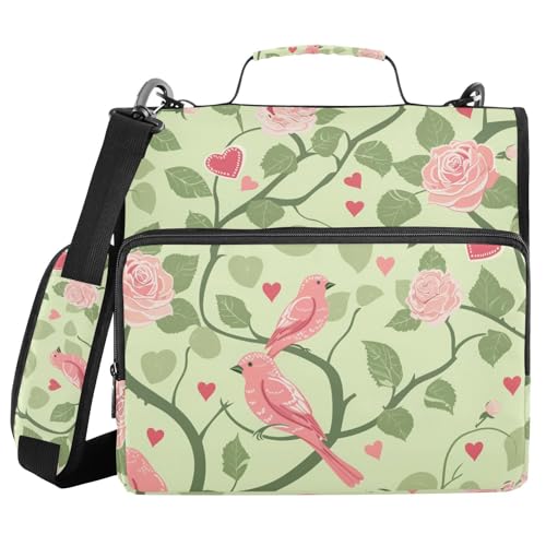 Ringbuch mit 3 Ringen, Reißverschluss, mit Griff und abnehmbarem Schultergurt, mehrere Taschen, Schulbedarf, Organizer, geeignet für Mittelschule, 3,8 cm, Grün Ringbuch mit 3 Ringen, Reißverschluss, mit Griff und abnehmbarem Schultergurt, mehrere Taschen, Schulbedarf, Organizer, geeignet für Mittelschule, 3,8 cm, Grün von sanluoli