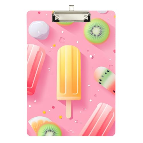 Summer Popsicle Fresh Klemmbrett, gepolstert, Standard-Loch, für Klassenzimmer, für Lehrer, High School, Größe 22,9 x 30,5 cm Summer Popsicle Fresh Klemmbrett, gepolstert, Standard-Loch, für Klassenzimmer, für Lehrer, High School, Größe 22,9 x 30,5 cm von sanluoli