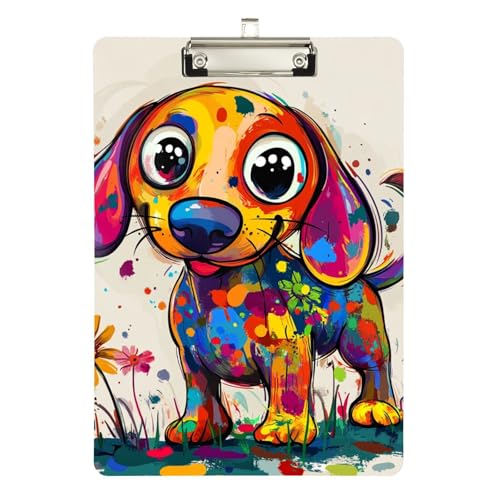 Sweet Dackel Klemmbretter mit Ordnern, Acryl, niedlich, für Hausaufgaben, Kindergröße, 22,9 x 30,5 cm Sweet Dackel Klemmbretter mit Ordnern, Acryl, niedlich, für Hausaufgaben, Kindergröße, 22,9 x 30,5 cm von sanluoli