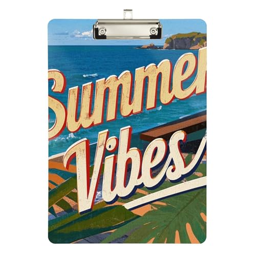 Vintage Poster Summer Vibes Slim Notizen Wasserdichte Hülle für Hausaufgaben Pädiatrische Größe 9 * 12 Vintage Poster Summer Vibes Slim Notizen Wasserdichte Hülle für Hausaufgaben Pädiatrische Größe 9 * 12 von sanluoli