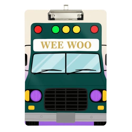 Wee Woo Kinderauto-Klemmbretter, transparent, für 5. Klasse, Essentials für Lehrer, Größe 22,9 x 30,5 cm Wee Woo Kinderauto-Klemmbretter, transparent, für 5. Klasse, Essentials für Lehrer, Größe 22,9 x 30,5 cm von sanluoli