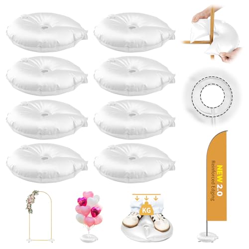 8 Stück Wassergewichtbeutel für Ballonsäulenständer und Ballonbogen, Ballonständergewichte, U-förmig, mit Wasser befüllbare Basis für Party, Hochzeit, Abschlussfeier, Dekoration, Zubehör, Zubehör (je 8 Stück Wassergewichtbeutel für Ballonsäulenständer und Ballonbogen, Ballonständergewichte, U-förmig, mit Wasser befüllbare Basis für Party, Hochzeit, Abschlussfeier, Dekoration, Zubehör, Zubehör (je von sansaieco