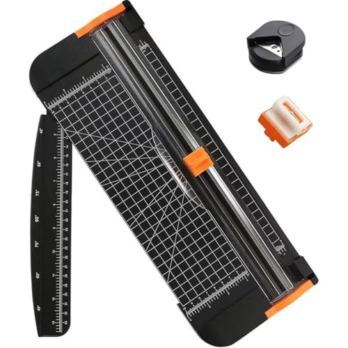 A4 Papierschneidemaschine Trimmer mit Sicherheitsschutz, Lineal und Eckenrunder, professionelles Papierschneidewerkzeug A4 Papierschneidemaschine Trimmer mit Sicherheitsschutz, Lineal und Eckenrunder, professionelles Papierschneidewerkzeug von sanyuexiaozai