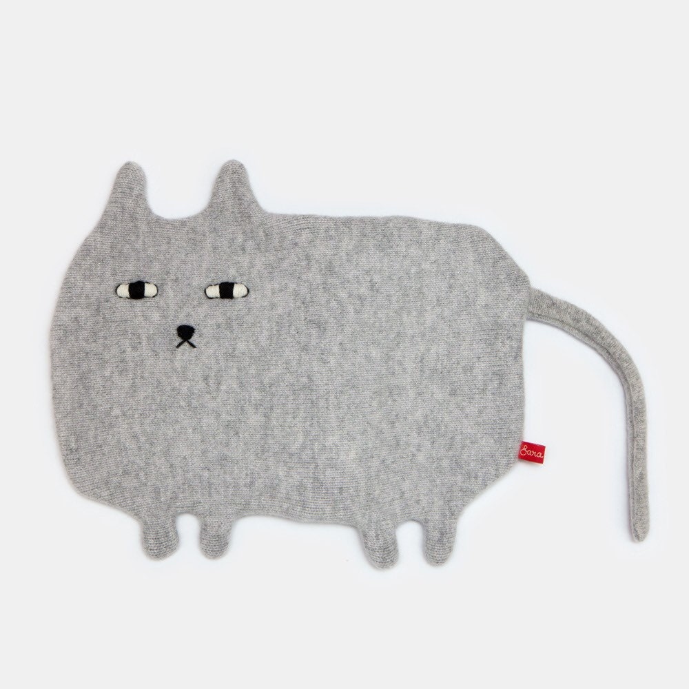 Ernest Cat Lammwolle Wärmflasche Und Bezug - Auf Bestellung Ernest Cat Lammwolle Wärmflasche Und Bezug - Auf Bestellung von saracarr