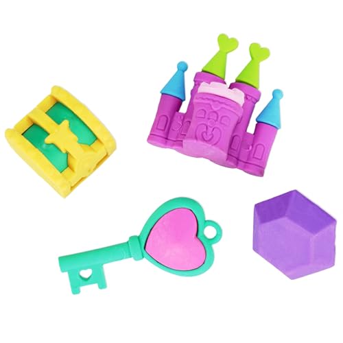 4x Radiergummi, Prinzessin, 3D-Schloss 4x Radiergummi, Prinzessin, 3D-Schloss von sarcia.eu