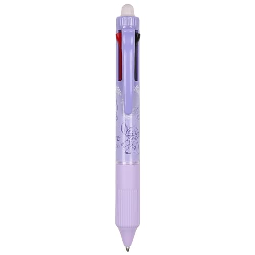 DISNEY Stitch Kugelschreiber 4in1, löschbar mit Radiergummi, automatischer Gelschreiber, löschbar, Schulfüller 0,5 mm (A) von sarcia.eu