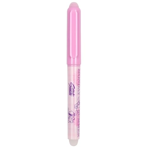 DISNEY Stitch Radierbarer Stift mit Radiergummi, radierbarer Stift, blaue Tinte, Schule (C) von sarcia.eu