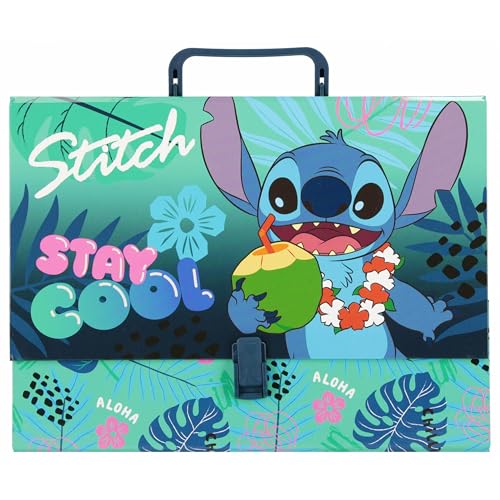 DISNEY Stitch dicker Ordner mit Griff, für Kinder, starr A4 9 cm (1) von sarcia.eu