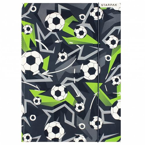 Football LAMINIERTE Schulmappe mit Gummiband STARPAK A4 (Fußball B) von sarcia.eu