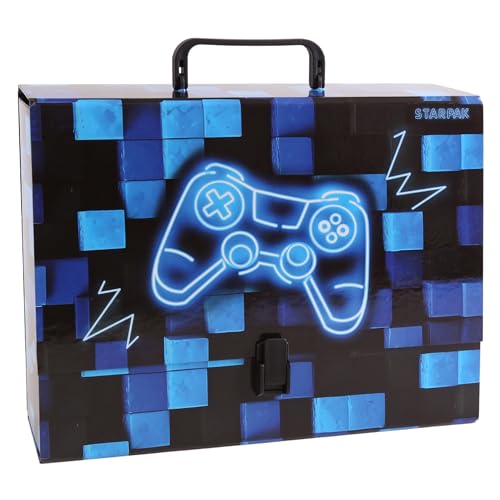 GAMEPAD Dicke, Schulmappe mit Griff für Jungen, robust für Schule für SPIELER A4 XXL 9 cm (Gamepad) von sarcia.eu