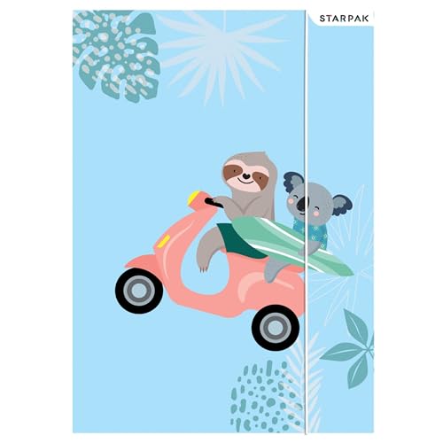 KOALA STARPAK FAULTIER LAMINIERT Sammelmappe mit Gummizug A4 (Koala und Faultier) von sarcia.eu