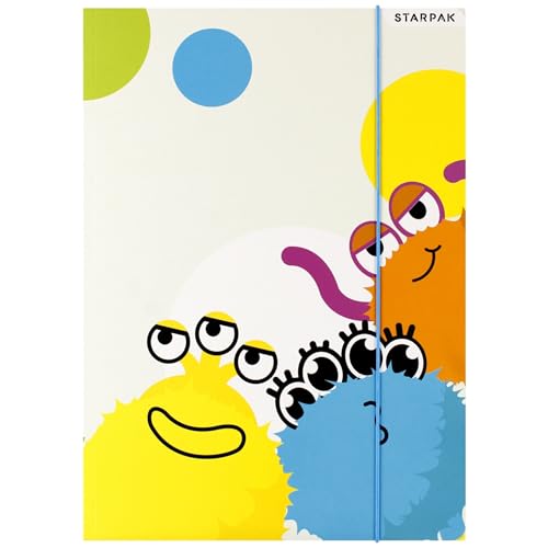 MONSTER STARPAK LAMINIERTE Sammelmappe mit Gummizug A4 (Monster) von sarcia.eu