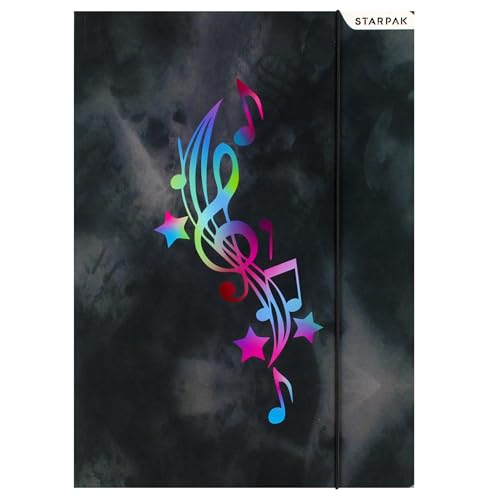 Music LAMINIERT Schulmappe mit Gummiband für Mädchen, LEHRMITTEL: Einmaleins STARPAK A4 (Musik) von sarcia.eu