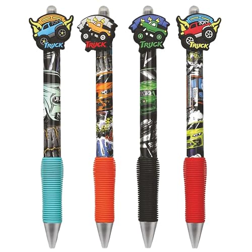 sarcia.eu Autos Radierbarer Stift mit Radiergummi, Gel, automatisch, BLAUE TINTE, schulgeeignet, 0,5 mm, 1 Stift von sarcia.eu