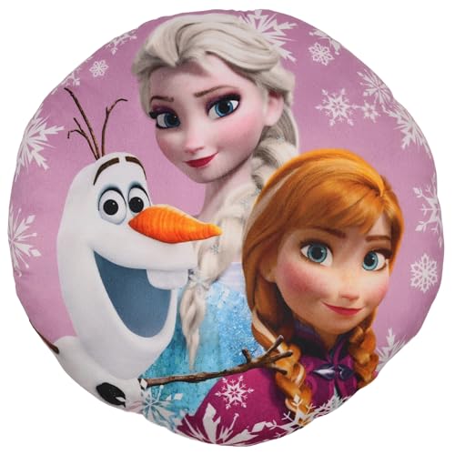 sarcia.eu Frozen WEICHE Dekoratives, Velours rundes Kissen für das Kinderzimmer 35cm Oeko-TEX (E) von sarcia.eu