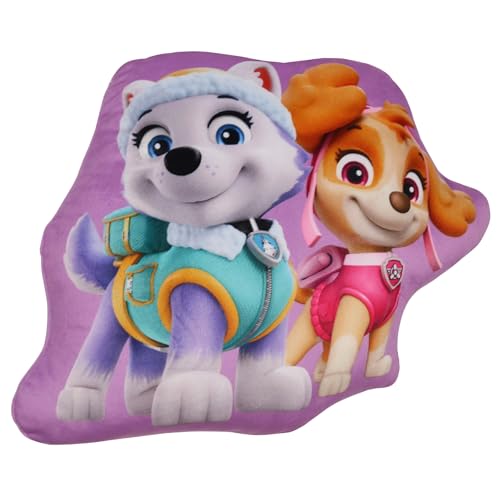 sarcia.eu Paw Patrol Skye Everest WEICHE Dekoratives Kissen, Velour geformtes Kissen für EIN Kinderzimmer 32x31cm Oeko-TEX (C) von sarcia.eu