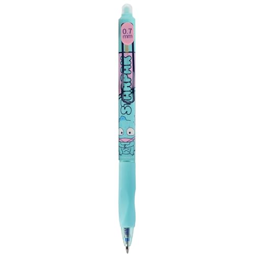sarcia.eu Yodo Radierbarer Kugelschreiber mit Radiergummi, automatischer Gelschreiber, blaue Tinte, LÖSBARER, Schule 0,7 mm (J) von sarcia.eu