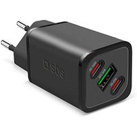 sbs 3 in 1 GaN Reise-Ladeadapter schwarz, 100 Watt von sbs