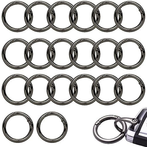20 Stück Runder Karabiner 32 mm, Karabinerhaken Rund, Schlüsselanhänger Ringe, Zinklegierung Runde Karabiner, Schlüsselring Karabiner für Schlüsselanhänger, Rucksäcke 20 Stück Runder Karabiner 32 mm, Karabinerhaken Rund, Schlüsselanhänger Ringe, Zinklegierung Runde Karabiner, Schlüsselring Karabiner für Schlüsselanhänger, Rucksäcke von scalingscal