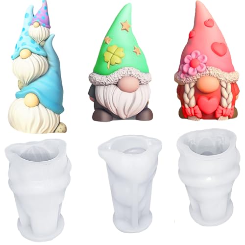 3 Stücke 3D Silikonform Weihnachten Wichte Zwerg, DIY Silikon Kerzen Gießform, Gießen Gießform Wichtel Weihnachtsdeko, Weihnachtsmann Silikonform, für Familie und Freunde Accfompa 3 Stücke 3D Silikonform Weihnachten Wichte Zwerg, DIY Silikon Kerzen Gießform, Gießen Gießform Wichtel Weihnachtsdeko, Weihnachtsmann Silikonform, für Familie und Freunde Accfompa von scalingscal