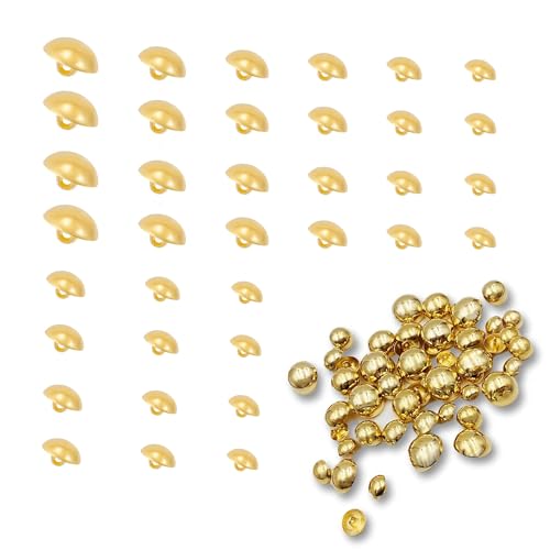 60 Stück,Gewölbte Goldknöpfe,Glänzend Goldfarben Knöpfe,Schaftknöpfe Mit Öse,Für Männer Und Frauen Zum Selbermachen Von Hemden Wollmänteln Nähen Basteln Und Schmuckherstellung 60 Stück,Gewölbte Goldknöpfe,Glänzend Goldfarben Knöpfe,Schaftknöpfe Mit Öse,Für Männer Und Frauen Zum Selbermachen Von Hemden Wollmänteln Nähen Basteln Und Schmuckherstellung von scalingscal