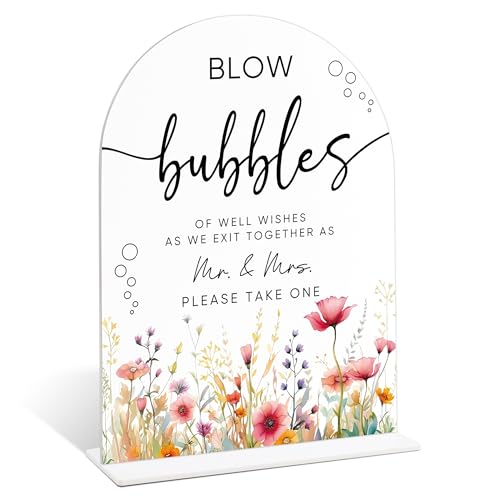 Florale Brautparty-Dekorationen, Blasen-Glücks-Schild, Acrylschilder für Hochzeit, Hochzeitsbeschilderung für Empfang, Boho-Brautparty-Dekorationen für Antrag, Verlobungsempfang, 22 von scodilo