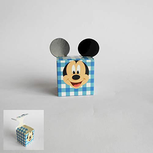 scotton spa Gastgeschenk Würfelbox Confetti Einsatz Mickey Mouse Disney Celeste Set 20 Stück Art 68032 von scotton spa