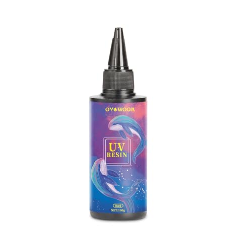OYOWOOA UV-Harz für DIY-Kerzen Kerzenuntersetzer 100g Glas Epoxidharz Transparent Bastelset, Harz UV-gehärtet für Schmuckherstellung Nagelkunst(100g) von sculokic