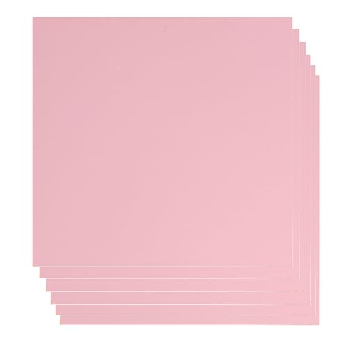 sculpfunDIY 6 Stück Pink Sperrholzplatten, 30cm*30cm Unbehandeltes Holz 3mm Sperrholzplatte für Lasergravur CNC-Schneiden von sculpfunDIY