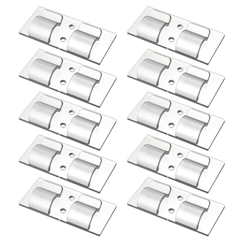 scyca Lichterkette für den Außenbereich, Outdoor-Clips für Lichterkette, Haken mit Clips für Lichterketten für den Außenbereich, mit Klebestreifen, tragbare Haken mit Streifen von scyca