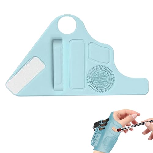 scyca Make-up-Rührschüssel, Make-up-Palette, Riemen für professionelle Make-up-Mischpalette | Multifunktionales Silikon-Make-up-Handgelenkband von scyca
