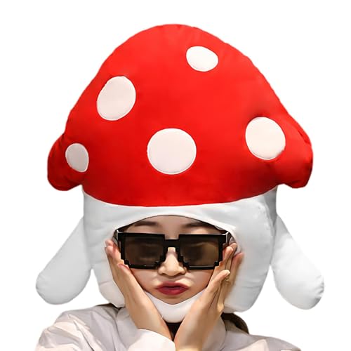 scyca Pilz-Kostüm-Hut,Pilz-Hut-Kostüm | Lustige Plüschhut-Kostüm-Kopfbedeckung - Cosplay-Partys, Fotokabinen-Requisiten, mit Pilzen gefüllte Mütze für Halloween-Partys, Cosplay-Fotokabinen-Requisiten scyca Pilz-Kostüm-Hut,Pilz-Hut-Kostüm | Lustige Plüschhut-Kostüm-Kopfbedeckung - Cosplay-Partys, Fotokabinen-Requisiten, mit Pilzen gefüllte Mütze für Halloween-Partys, Cosplay-Fotokabinen-Requisiten von scyca