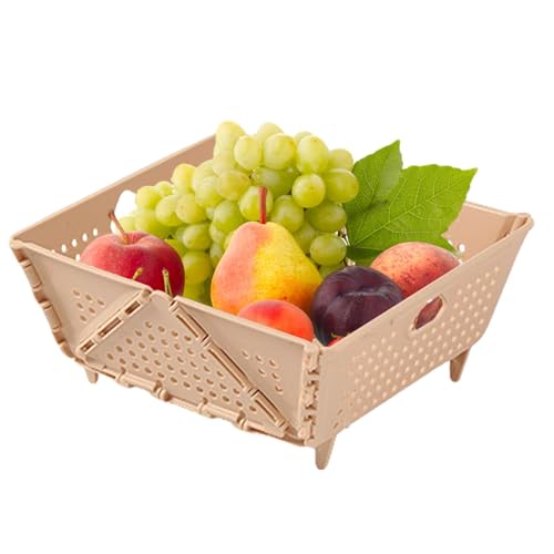 scyca Siebkorb für Gemüsespüle, Obstkorb für die Küche, Obstkorb aus Netzstoff für Arbeitsplatte, multifunktionales Küchensieb für die Küche von scyca