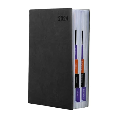 scyca To-Do-Liste für die Arbeit, To-Do-Liste aus PU-Leder, tragbarer Notizblock zur Überprüfung des Stundenplans, Tagebuch von scyca