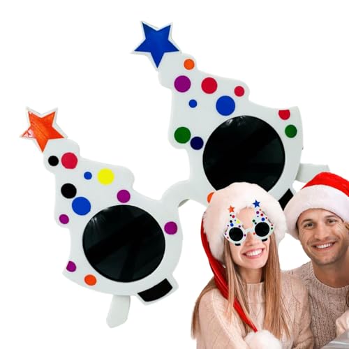 scyca Weihnachtsbaumbrille, Weihnachtsdekoration, Weihnachtsbrille, Weihnachtsbrille für Kinder, Weihnachtsdekoration, Brille für Fotokabinen von scyca