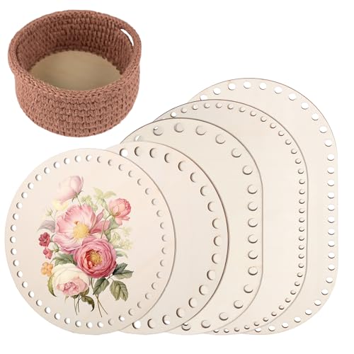 sdhiiolp 5 Stück Korbboden zum HäKeln Korbboden Aus Holz Holzboden zum HäKeln korbflechten Set Naturholzkorbboden Korb Flechten Set Crochet Basket für DIY Korbflechten 15/20/25/30cm Ovaler/Rund sdhiiolp 5 Stück Korbboden zum HäKeln Korbboden Aus Holz Holzboden zum HäKeln korbflechten Set Naturholzkorbboden Korb Flechten Set Crochet Basket für DIY Korbflechten 15/20/25/30cm Ovaler/Rund von sdhiiolp