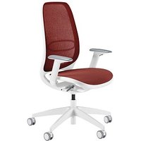 sedus Bürostuhl se:air, AI-821/012 Stoff rot, Gestell weiß von sedus